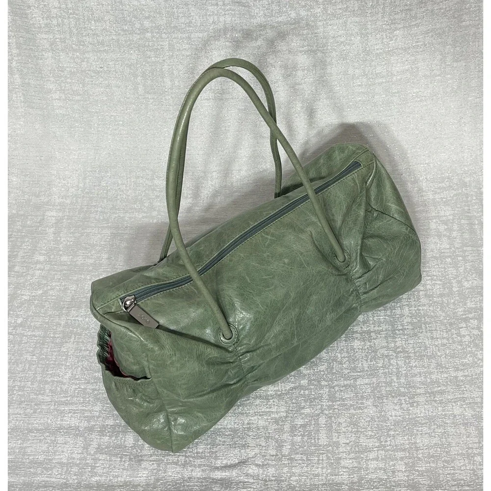HOBO International - Olive Green Leather Shoulder Bag - Picture 1 of 6